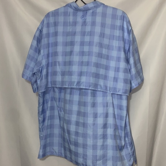 Magellan Fish Gear moisture wicking MENS XL Outdoors Blue Button Down Shirt - Picture 11 of 12